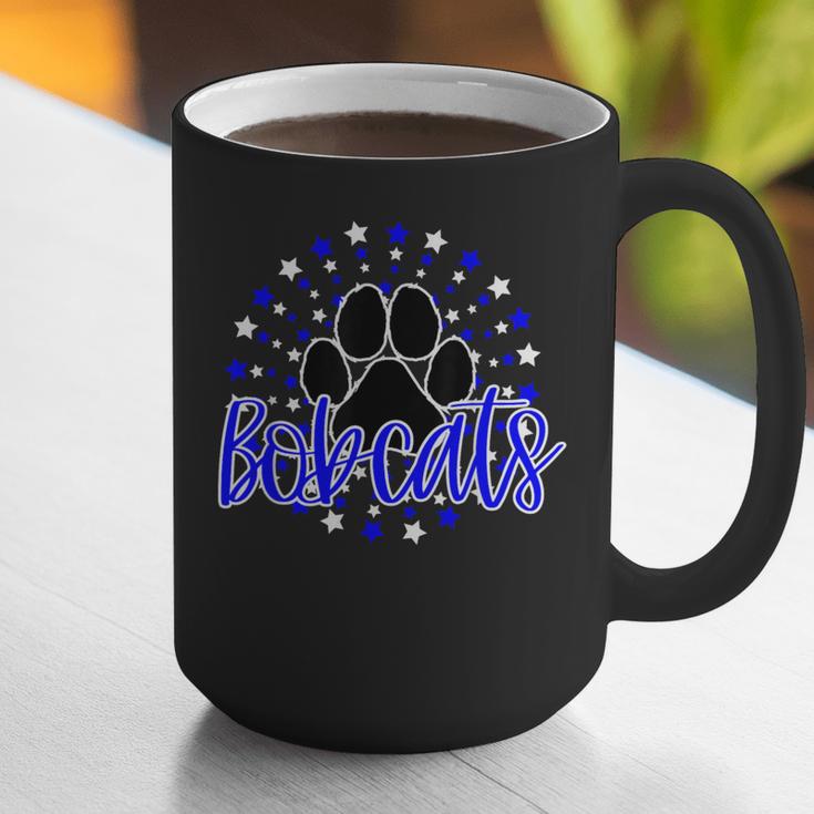 Blue Bobcats School Spirit Coquette Bow Mascot Teacher Graphic Print Coffee Mug, funny gift Blue Bobcats School Spirit Coquette Bow Mascot Teacher Graphic Print Coffee Mug, funny gift