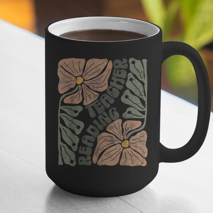 Boho Floral Reading Teacher Retro Reading Specialist Wildfl Graphic Print Coffee Mug, funny gift Boho Floral Reading Teacher Retro Reading Specialist Wildfl Graphic Print Coffee Mug, funny gift