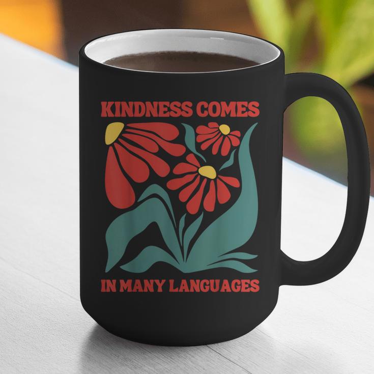 Boho Flower ESL Teacher Kindness Comes In Many Languages Graphic Print Coffee Mug, Esl Teacher Mugs, funny gift Boho Flower ESL Teacher Kindness Comes In Many Languages Graphic Print Coffee Mug, Esl Teacher Mugs, funny gift
