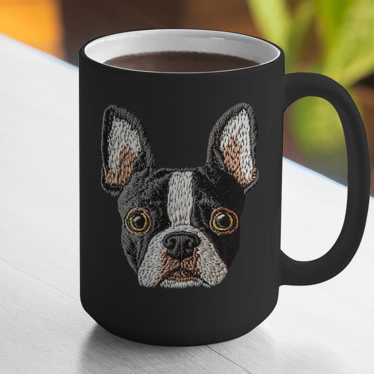 Boston Terrier Cute Puppy Face Dog Lover Pet Owner Graphic Print Coffee Mug, funny gift