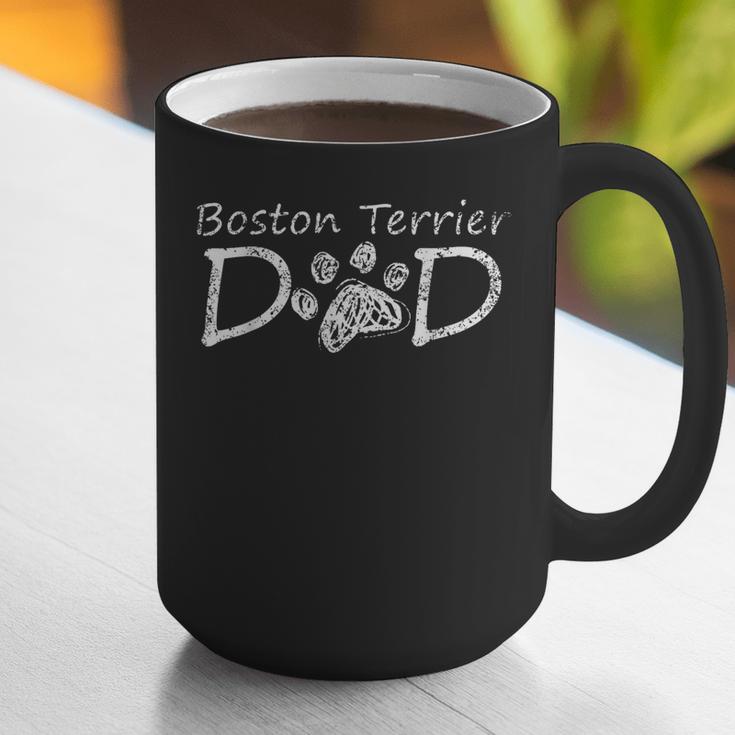 Boston Terrier Dad Dog Breed Daddy Owner Puppy Father Papa Men Women Graphic Print Coffee Mug, Boston Terrier Dad Mugs, funny gift