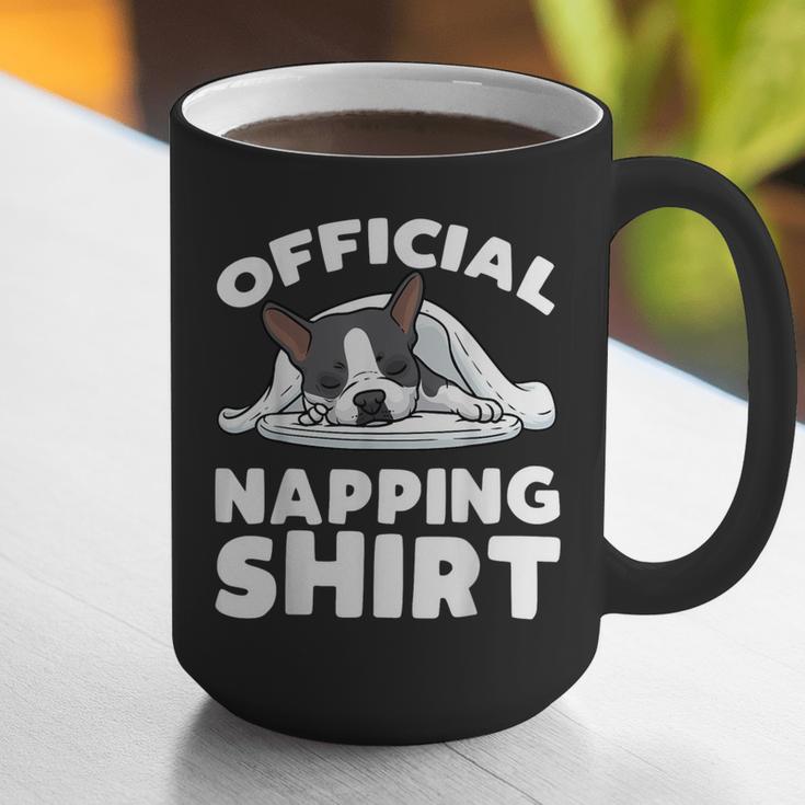 Boston Terrier Dog Official Sleeping Shirt Men Women Kids Graphic Print Coffee Mug, funny gift