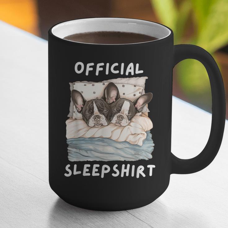 Boston Terrier Dog Official Sleepshirt Pajamas Nightgown Men Women Girls Kids Graphic Print Coffee Mug, funny gift