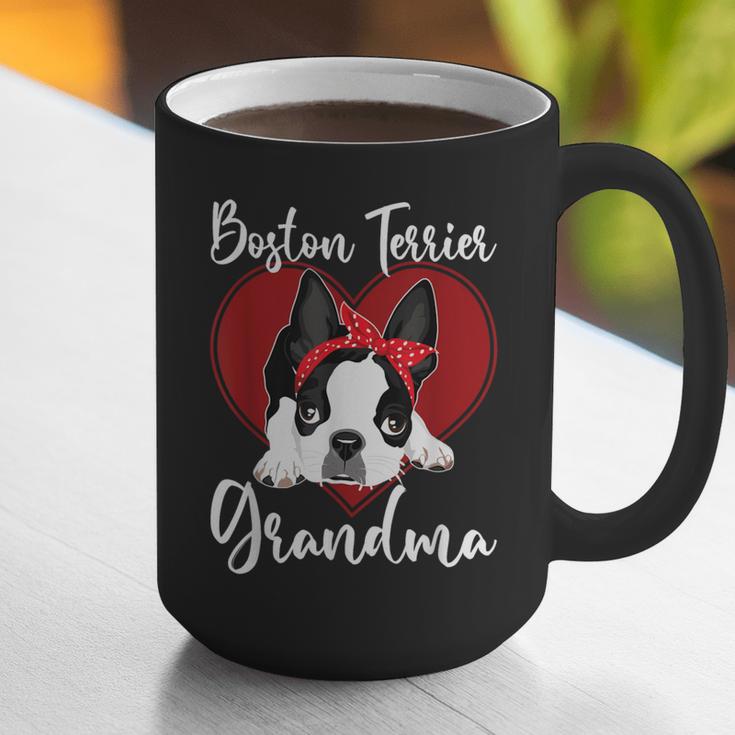 Boston Terrier Grandma Dog Owner Boston Terrier For Men Women Graphic Print Coffee Mug, funny gift