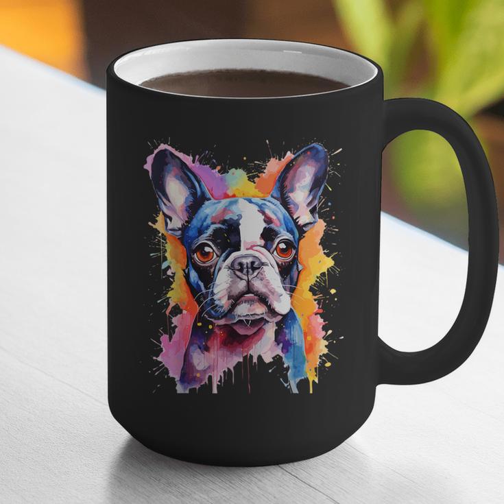 Boston Terrier Lover Pop Art Color Boston Terrier Dog For Men Women Girls Kids Graphic Print Coffee Mug, funny gift