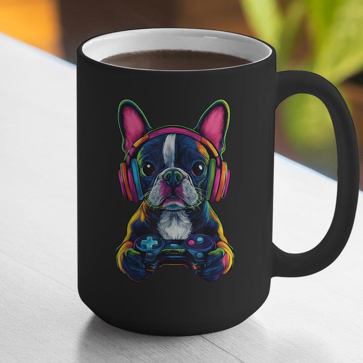 Boston Terrier Lovers Gaming Headphones Boston Terrier Graphic Print Coffee Mug, funny gift