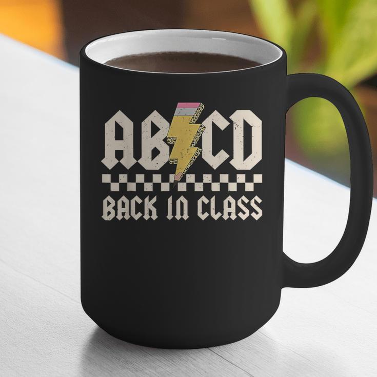 Boys Girls Teachers Rock Back To School ABCD Back In Class Graphic Print Coffee Mug, funny gift Boys Girls Teachers Rock Back To School ABCD Back In Class Graphic Print Coffee Mug, funny gift
