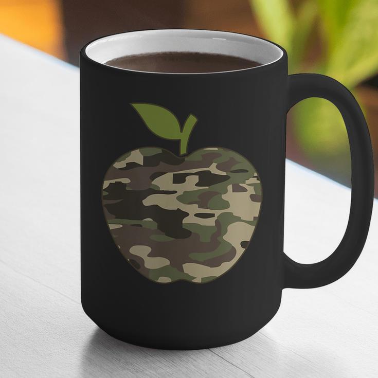 Camo Apple Camouflage Clothing School Student Camo Teacher Men Women Kids Graphic Print Coffee Mug, funny gift Camo Apple Camouflage Clothing School Student Camo Teacher Men Women Kids Graphic Print Coffee Mug, funny gift