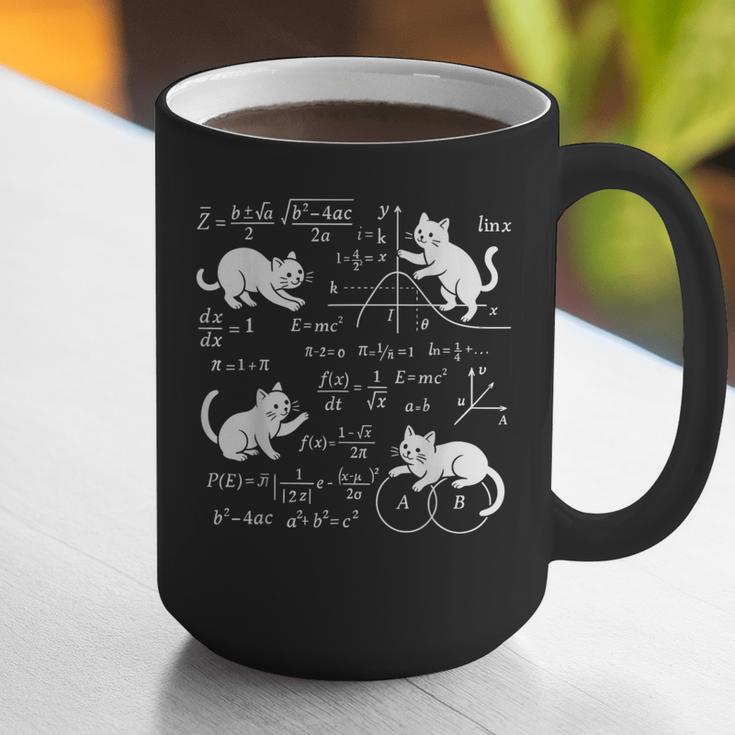 Cats And Math Lover Cat Lover Science Teacher Student Graphic Print Coffee Mug, Science Teacher Mugs, funny gift