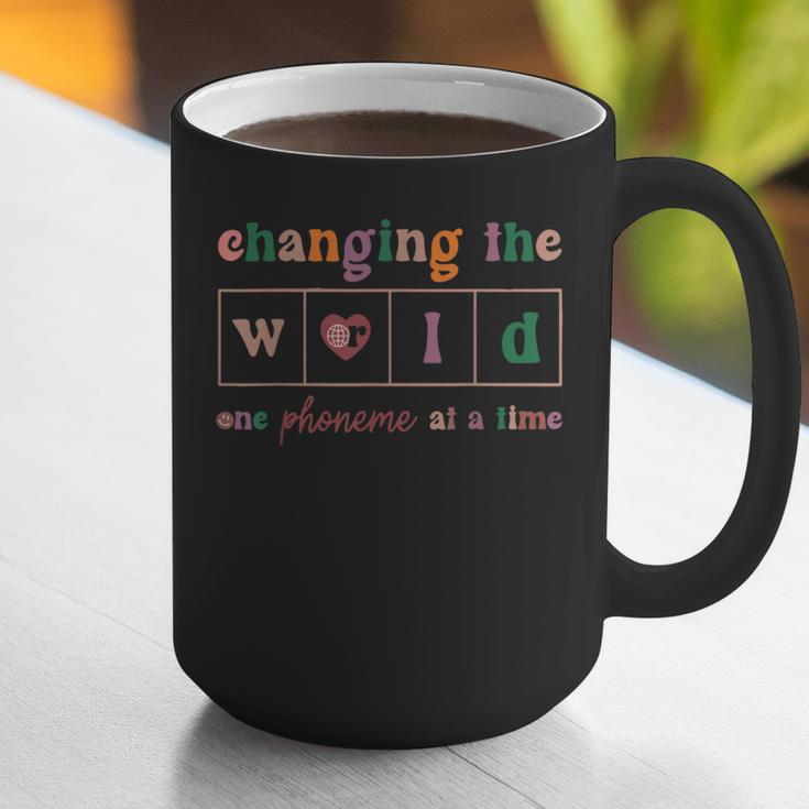 Changing The World One Phoneme At a Time Phonics Teacher Men Women Girls Kids Graphic Print Coffee Mug, funny gift Changing The World One Phoneme At a Time Phonics Teacher Men Women Girls Kids Graphic Print Coffee Mug, funny gift