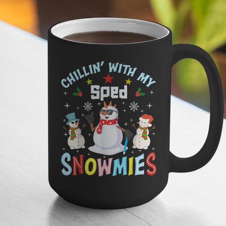Chillin With My Sped Snowmies Teacher Student Christmas Graphic Print Coffee Mug, funny gift Chillin With My Sped Snowmies Teacher Student Christmas Graphic Print Coffee Mug, funny gift