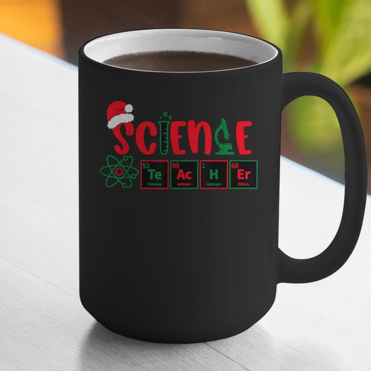 Christmas Science Teacher Santa Educator Chemical Elements Graphic Print Coffee Mug, Science Teacher Mugs, funny gift
