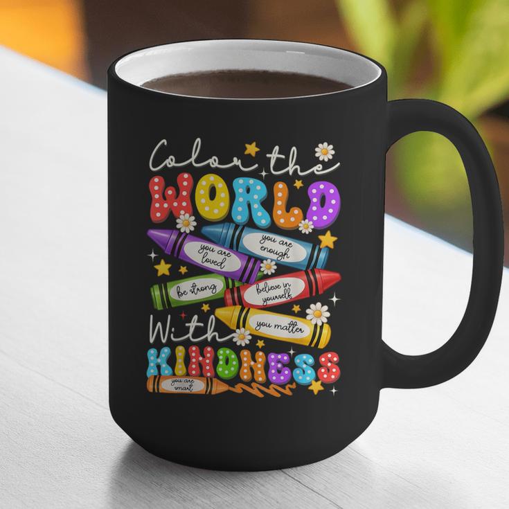Color The World With Kindness Crayon Positivity Teacher Graphic Print Coffee Mug, funny gift Color The World With Kindness Crayon Positivity Teacher Graphic Print Coffee Mug, funny gift