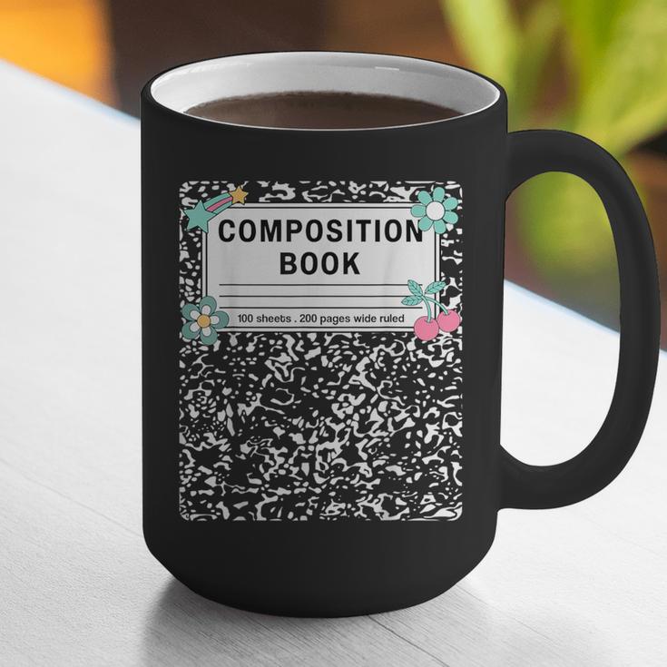 Composition Book Notebook Teachers Matching Group Halloween Graphic Print Coffee Mug, funny gift