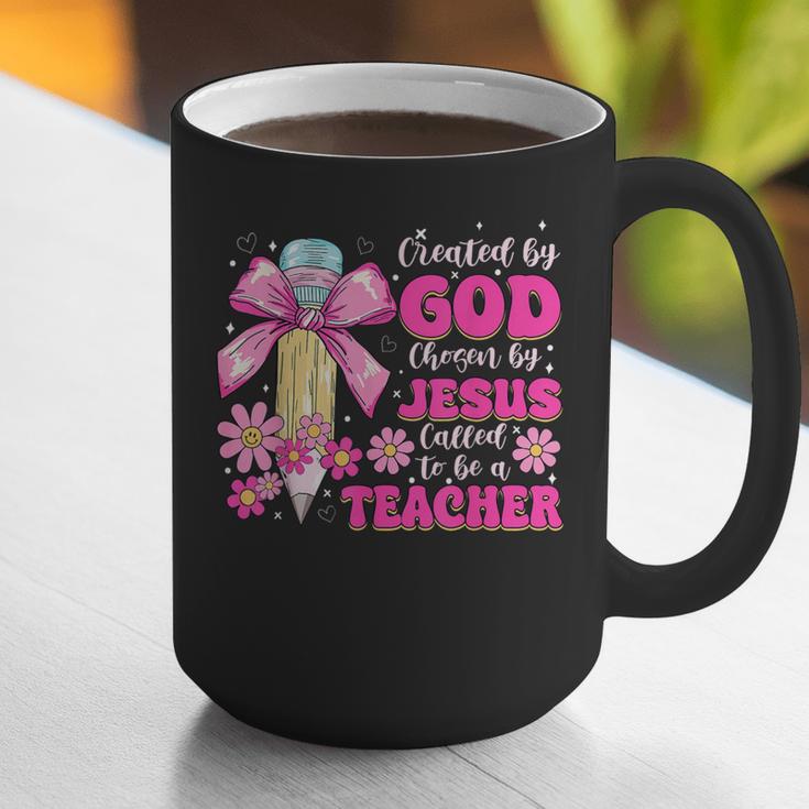 Created By God Called To Teacher Jesus Christian Teacher Graphic Print Coffee Mug, funny gift Created By God Called To Teacher Jesus Christian Teacher Graphic Print Coffee Mug, funny gift