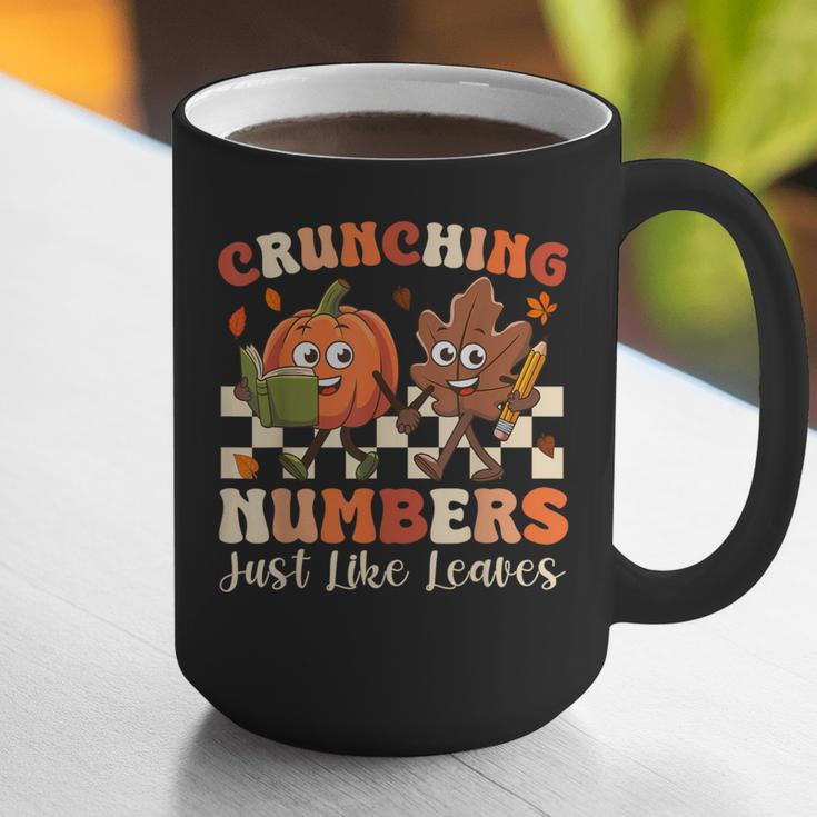Crunching Numbers Just Like Leaves Pumpkin Fall Teacher Graphic Print Coffee Mug, funny gift Crunching Numbers Just Like Leaves Pumpkin Fall Teacher Graphic Print Coffee Mug, funny gift