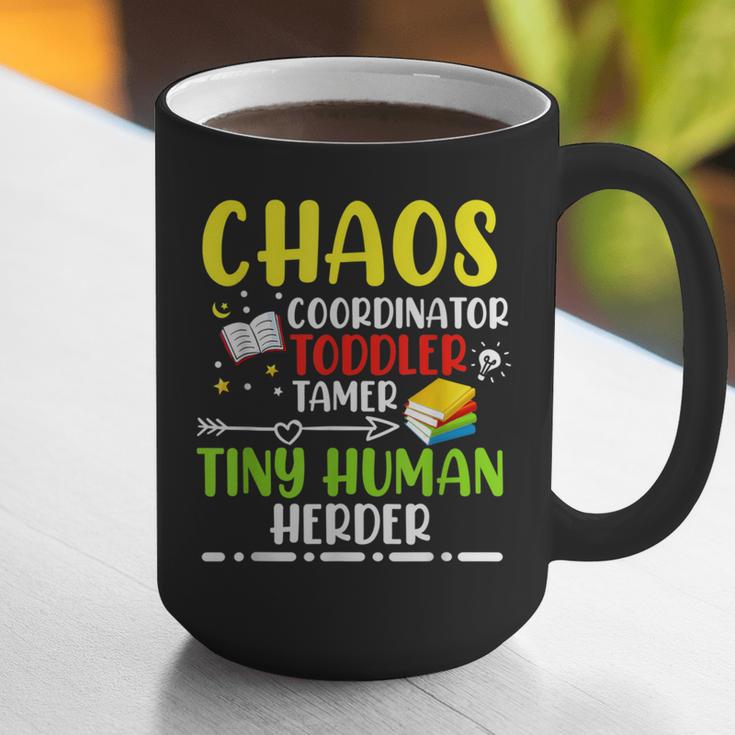 Daycare Teacher School Chaos Coordinator Toddler Tamer For Men Women Kids Graphic Print Coffee Mug, funny gift