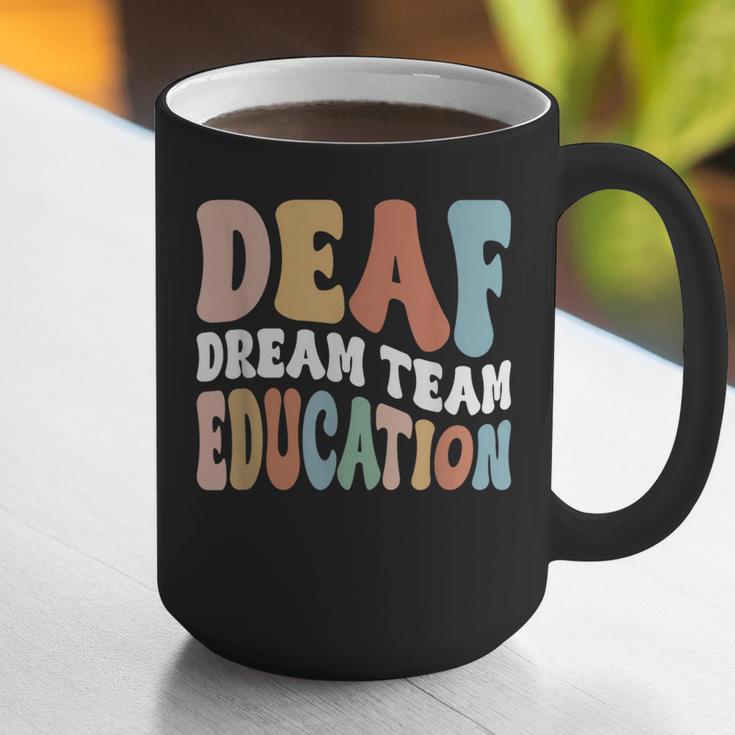 Deaf Dream Team Education Deaf Education Teacher Graphic Print Coffee Mug, funny gift Deaf Dream Team Education Deaf Education Teacher Graphic Print Coffee Mug, funny gift
