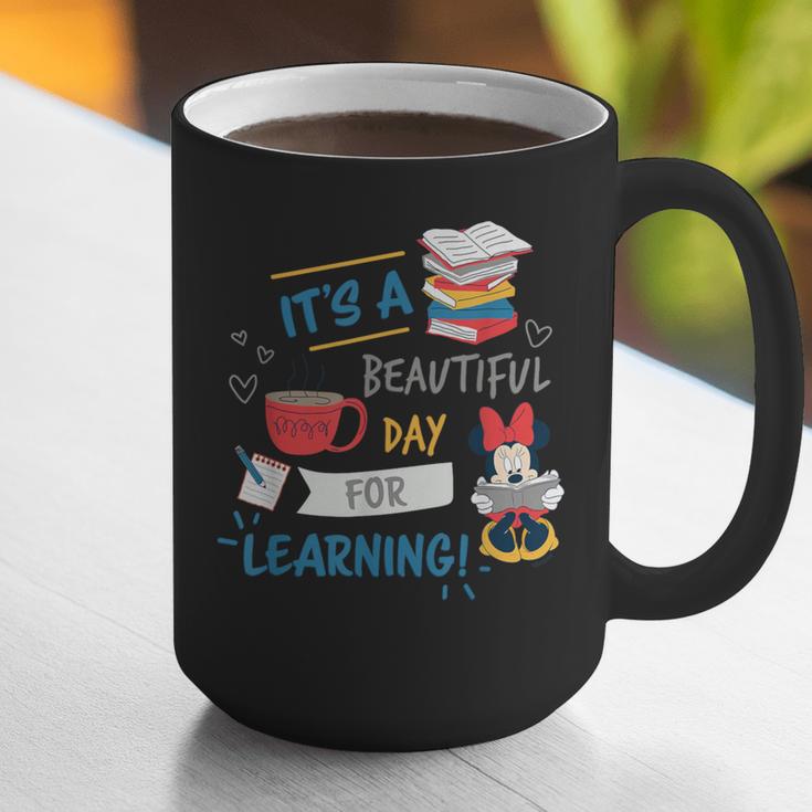 Disney Minnie Mouse Beautiful Day For Learning Teacher's Day Graphic Print Coffee Mug, funny gift Disney Minnie Mouse Beautiful Day For Learning Teacher's Day Graphic Print Coffee Mug, funny gift