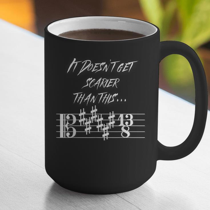 It Doesn't Get Scarier Halloween Music Teacher Costume For Men Women Graphic Print Coffee Mug, funny gift