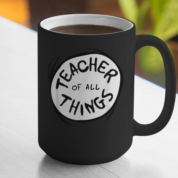 Dr Seuss Teacher Of All Things Red Emblem Graphic Print Coffee Mug, funny gift
