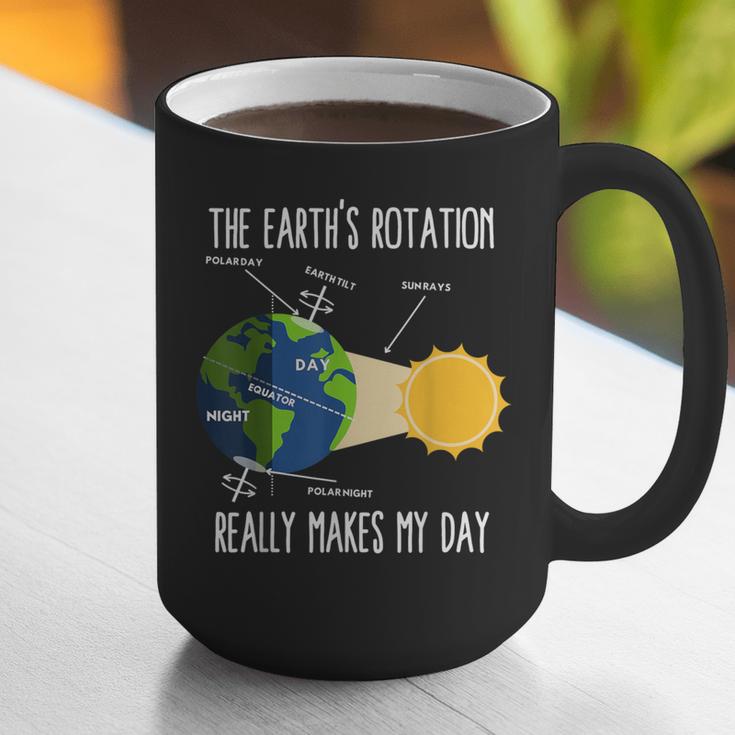 Earth Rotation Earth Day Science Teacher Kids Women Graphic Print Coffee Mug, Science Teacher Mugs, funny gift