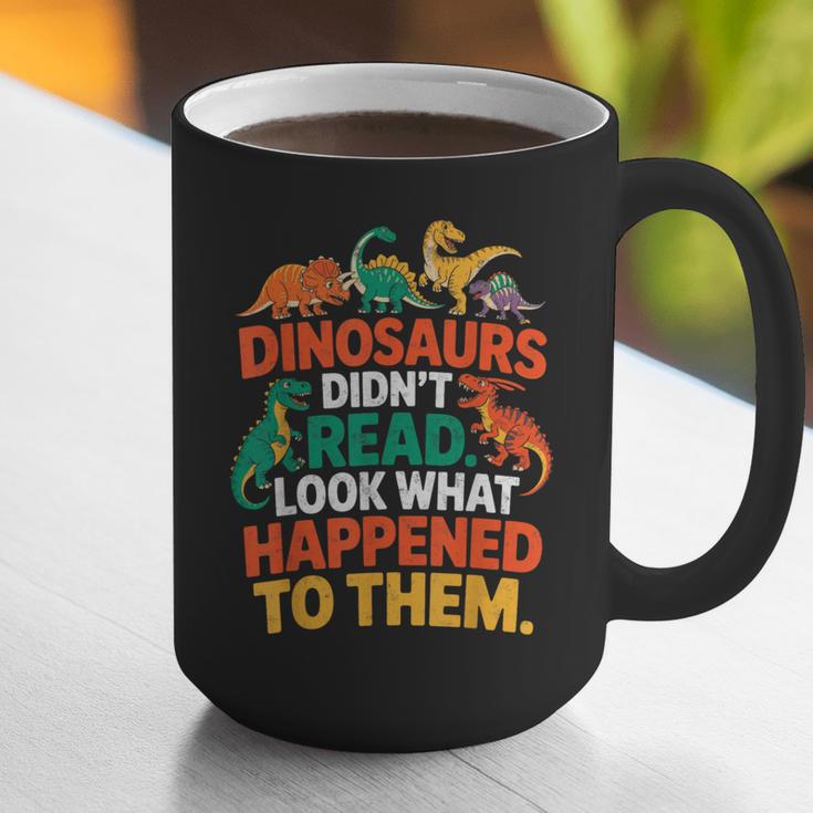 English Teacher Dinosaurs Didn’t Read What Happened To Them Graphic Print Coffee Mug, English Teacher Mugs, funny gift