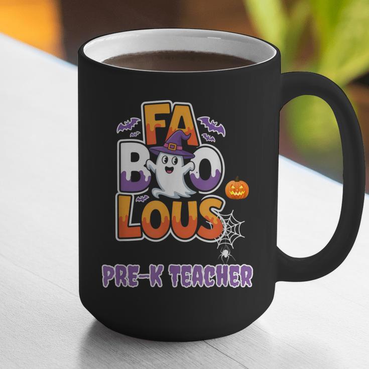 Fabulous Pre-K Teacher Halloween Costume Classroom Outfit Graphic Print Coffee Mug, funny gift