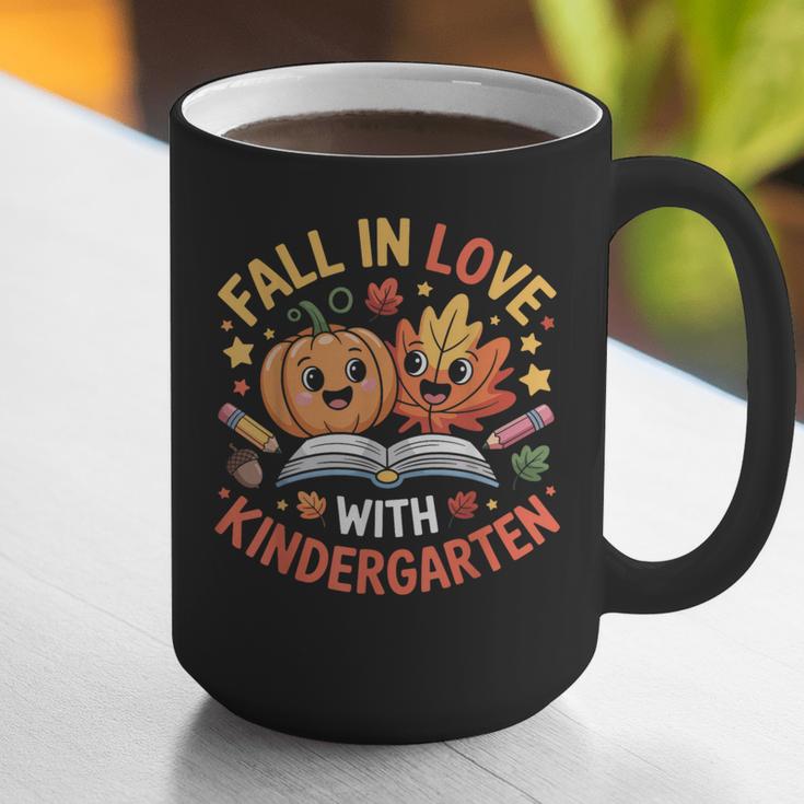 Fall In Love With Kindergarten Autumn Kindergarten Teacher Graphic Print Coffee Mug, funny gift Fall In Love With Kindergarten Autumn Kindergarten Teacher Graphic Print Coffee Mug, funny gift
