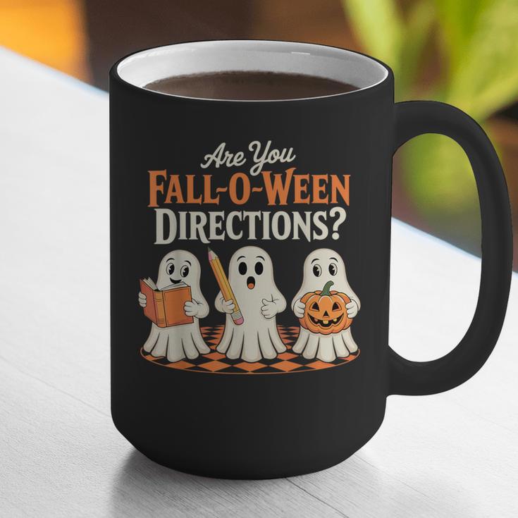 Are You Fall O Ween DirectionsRetro Teacher Halloween Ghost Graphic Print Coffee Mug, funny gift Are You Fall O Ween DirectionsRetro Teacher Halloween Ghost Graphic Print Coffee Mug, funny gift