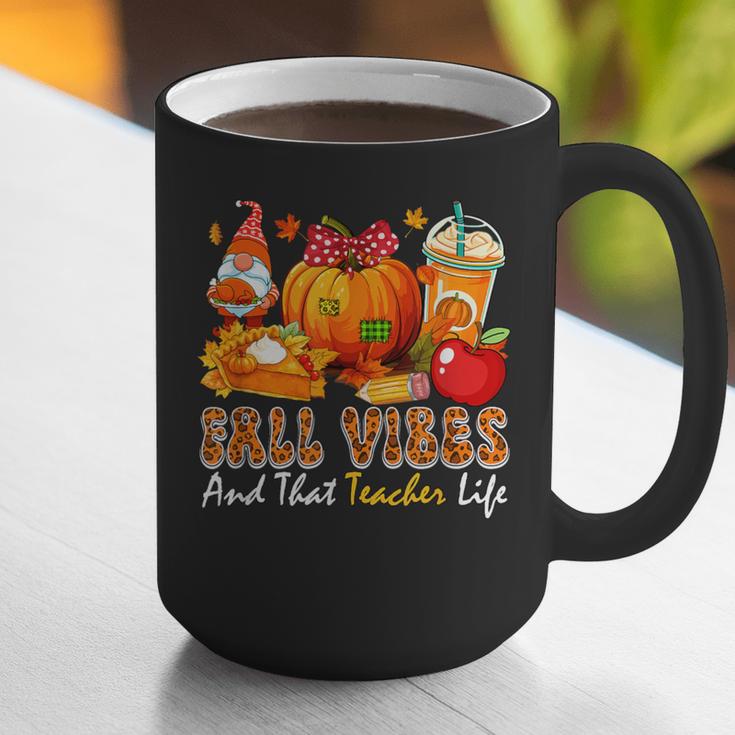 Fall Vibes Costume Teacher Thanksgiving Leopard Gnome Graphic Print Coffee Mug, funny gift Fall Vibes Costume Teacher Thanksgiving Leopard Gnome Graphic Print Coffee Mug, funny gift