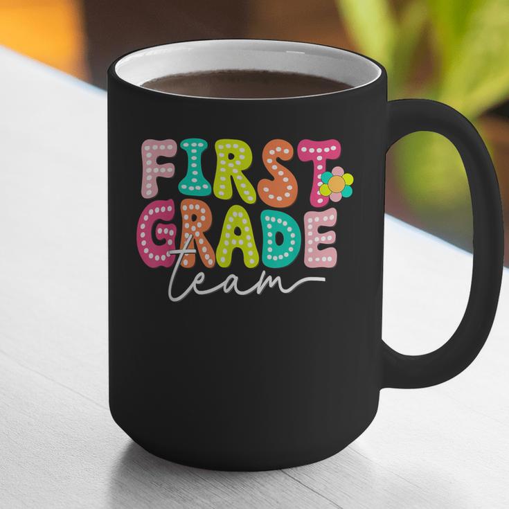 First Grade Team Teacher Back To School 1st Grade Squad Kids Graphic Print Coffee Mug, First Grade Teacher Mugs, funny gift