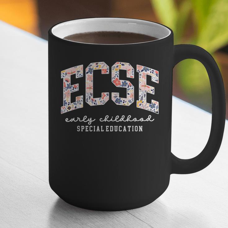 Floral ECSE Early Childhood Special Education SPED Teacher Graphic Print Coffee Mug, funny gift Floral ECSE Early Childhood Special Education SPED Teacher Graphic Print Coffee Mug, funny gift