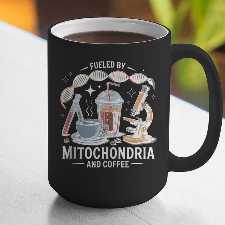 Fueled By Mitochondria Coffee Science Teacher Student Graphic Print Coffee Mug, Science Teacher Mugs, funny gift