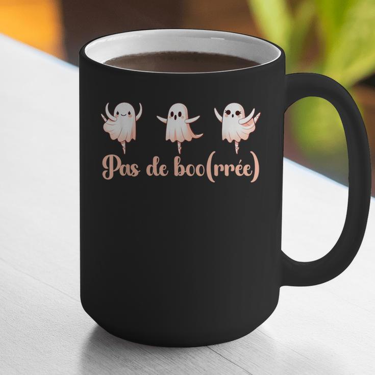 Ghost Ballet Dancer Halloween Dance Teacher Pas De Boo-Rée Graphic Print Coffee Mug, funny gift
