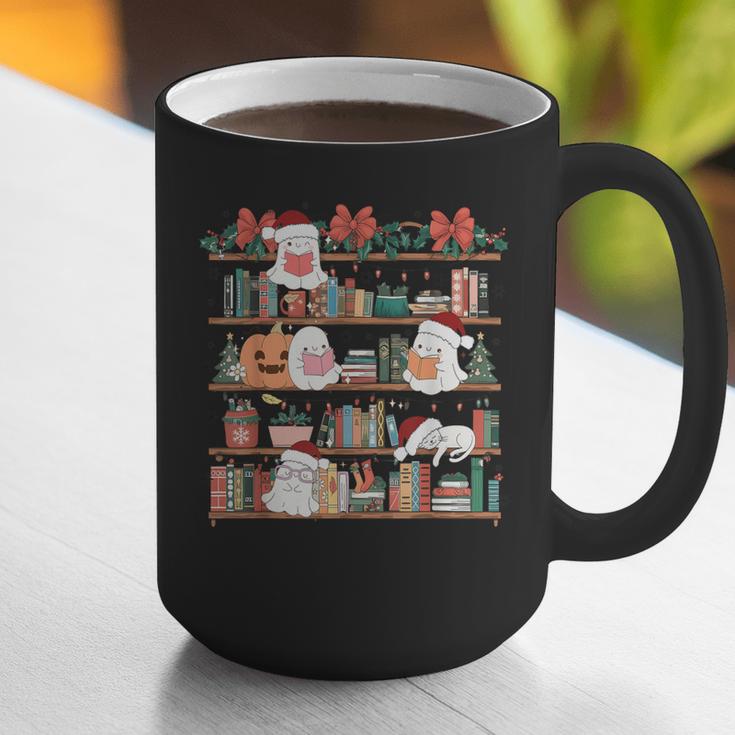 Ghost Christmas Reading Book Lover Library Christmas Teacher Graphic Print Coffee Mug, funny gift Ghost Christmas Reading Book Lover Library Christmas Teacher Graphic Print Coffee Mug, funny gift