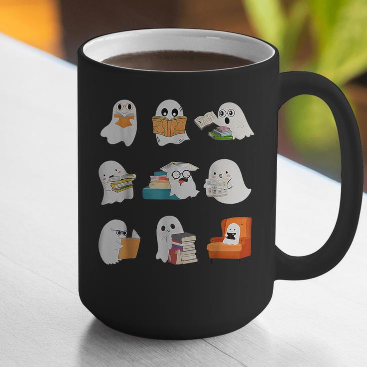 Ghost Reading Teacher Halloween Librarian Book Lover School Graphic Print Coffee Mug, funny gift Ghost Reading Teacher Halloween Librarian Book Lover School Graphic Print Coffee Mug, funny gift