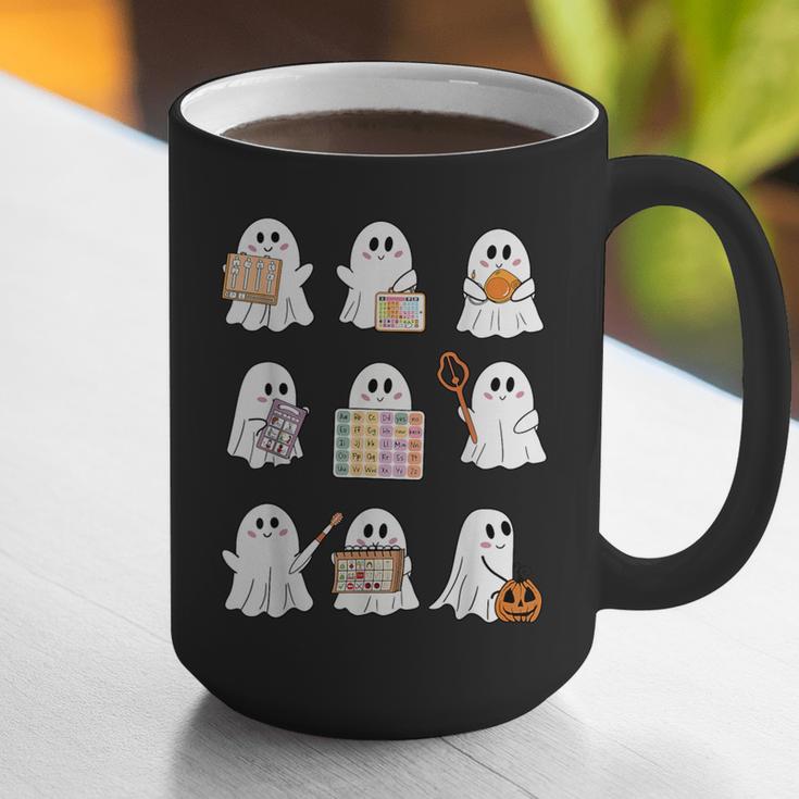 Ghost Speech Therapy Teacher Spooky Season Halloween Graphic Print Coffee Mug, funny gift
