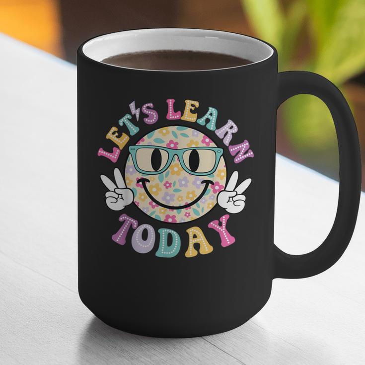 Groovy Retro Lets Learn Today Teacher Student Back To School Graphic Print Coffee Mug, Groovy Teacher Mugs, funny gift Groovy Retro Lets Learn Today Teacher Student Back To School Graphic Print Coffee Mug, Groovy Teacher Mugs, funny gift