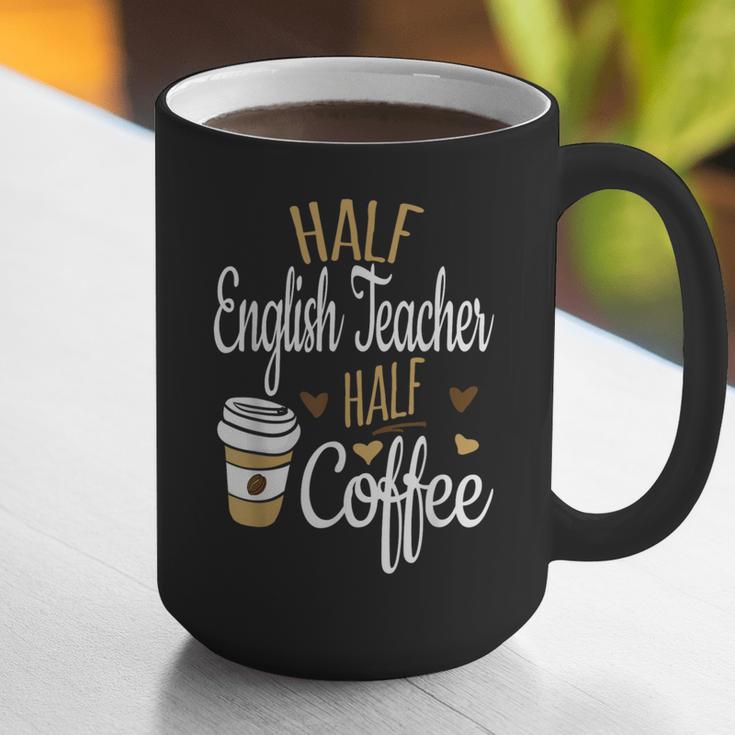 Half Coffee Half English Teacher English Teacher Men Women Graphic Print Coffee Mug, English Teacher Mugs, funny gift Half Coffee Half English Teacher English Teacher Men Women Graphic Print Coffee Mug, English Teacher Mugs, funny gift