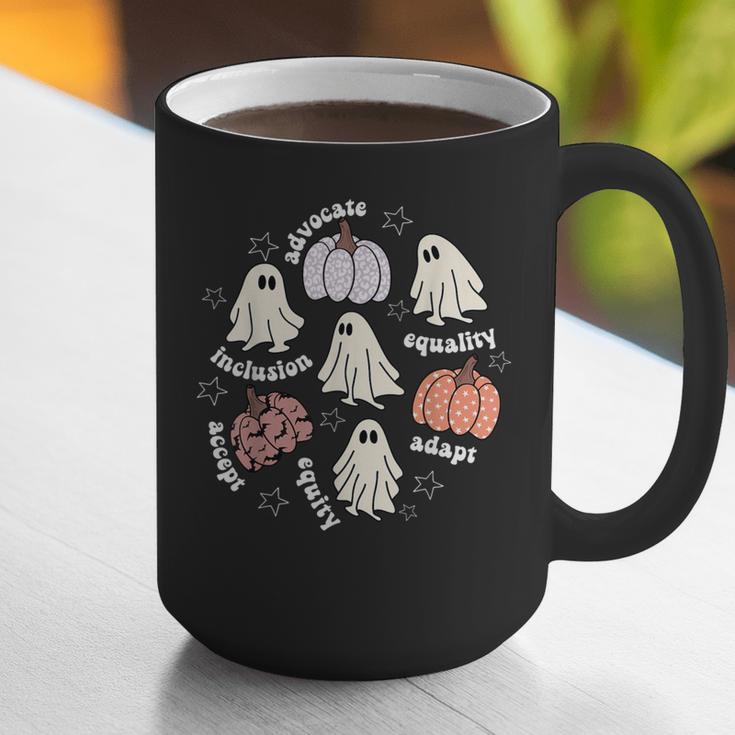 Halloween Advocate Heat Transfers Special Education Teacher Men Women Graphic Print Coffee Mug, funny gift