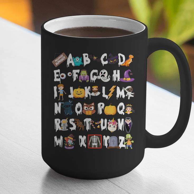 Halloween Alphabet ABCs Learning Kindergarten Teacher Men Women Kids Graphic Print Coffee Mug, funny gift Halloween Alphabet ABCs Learning Kindergarten Teacher Men Women Kids Graphic Print Coffee Mug, funny gift