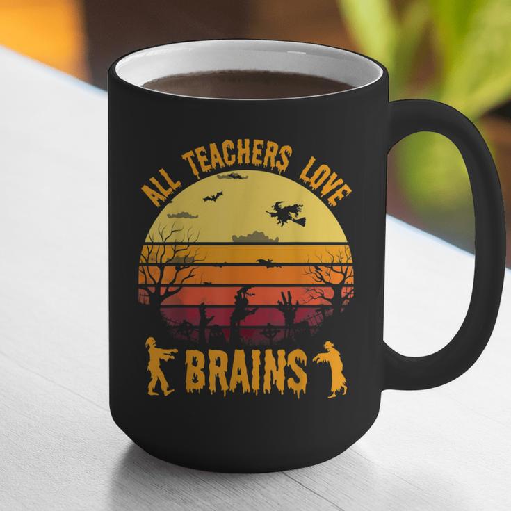 Halloween Costume Teacher Love Brains Zombie Graphic Print Coffee Mug, funny gift Halloween Costume Teacher Love Brains Zombie Graphic Print Coffee Mug, funny gift