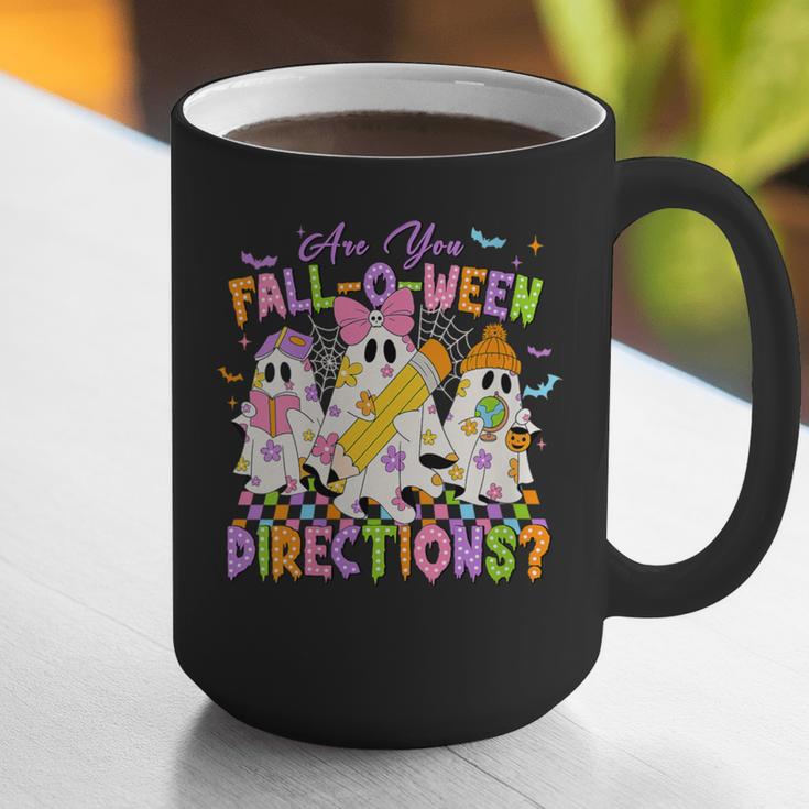Halloween Floral Ghost Teacher Are You Falloween Directions Graphic Print Coffee Mug, funny gift Halloween Floral Ghost Teacher Are You Falloween Directions Graphic Print Coffee Mug, funny gift