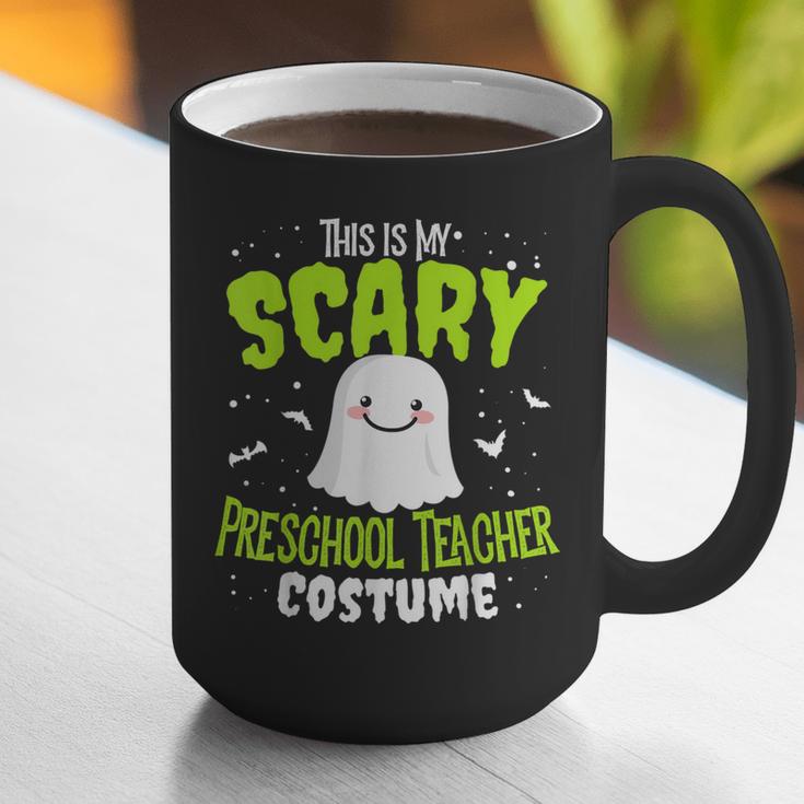 Halloween This Is My Scary Preschool Teacher Custome For Men Women Kids Graphic Print Coffee Mug, funny gift