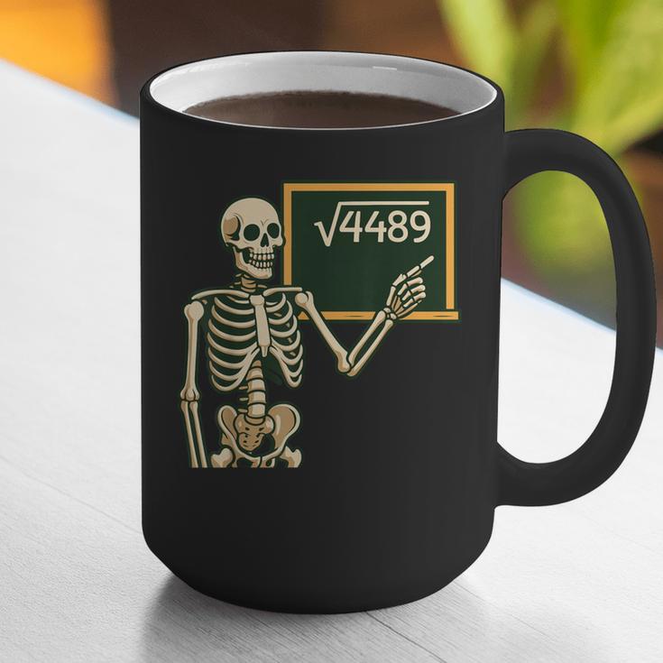 Halloween Skeleton 67 Meme Square Root 4489 Math Teacher Graphic Print Coffee Mug, funny gift Halloween Skeleton 67 Meme Square Root 4489 Math Teacher Graphic Print Coffee Mug, funny gift