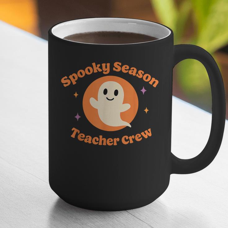 Halloween Teacher Crew Spooky Season Retro Ghost Graphic Print Coffee Mug, funny gift Halloween Teacher Crew Spooky Season Retro Ghost Graphic Print Coffee Mug, funny gift
