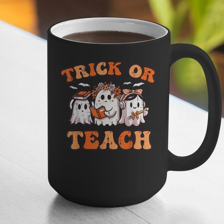 Halloween Teacher Ghosts Trick Or Teach Retro Costume Women Graphic Print Coffee Mug, funny gift Halloween Teacher Ghosts Trick Or Teach Retro Costume Women Graphic Print Coffee Mug, funny gift