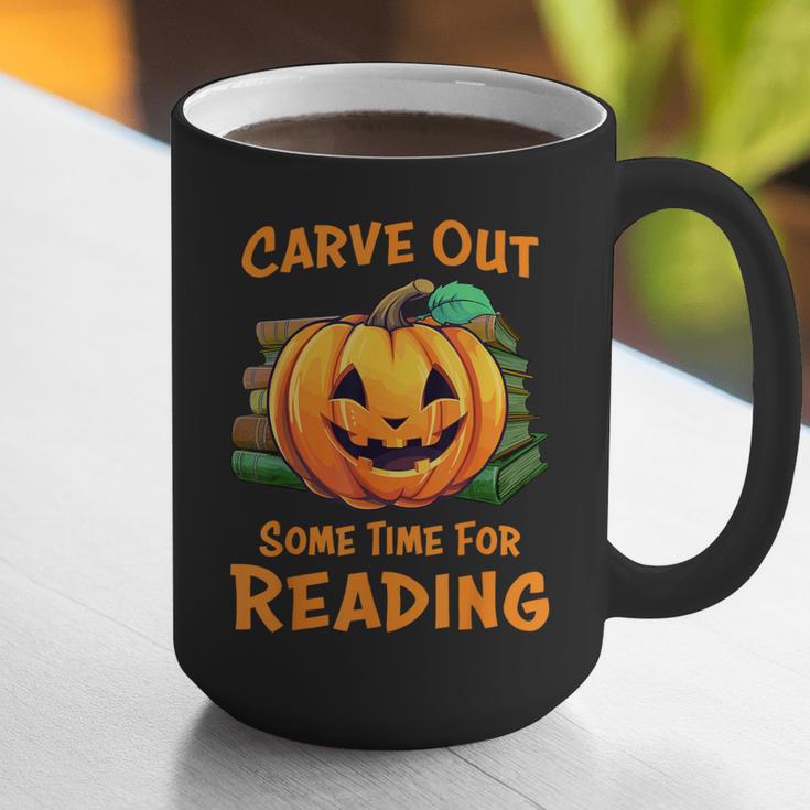Halloween Teacher Librarian Pumpkin Reading Books Men Women Kids Graphic Print Coffee Mug, funny gift