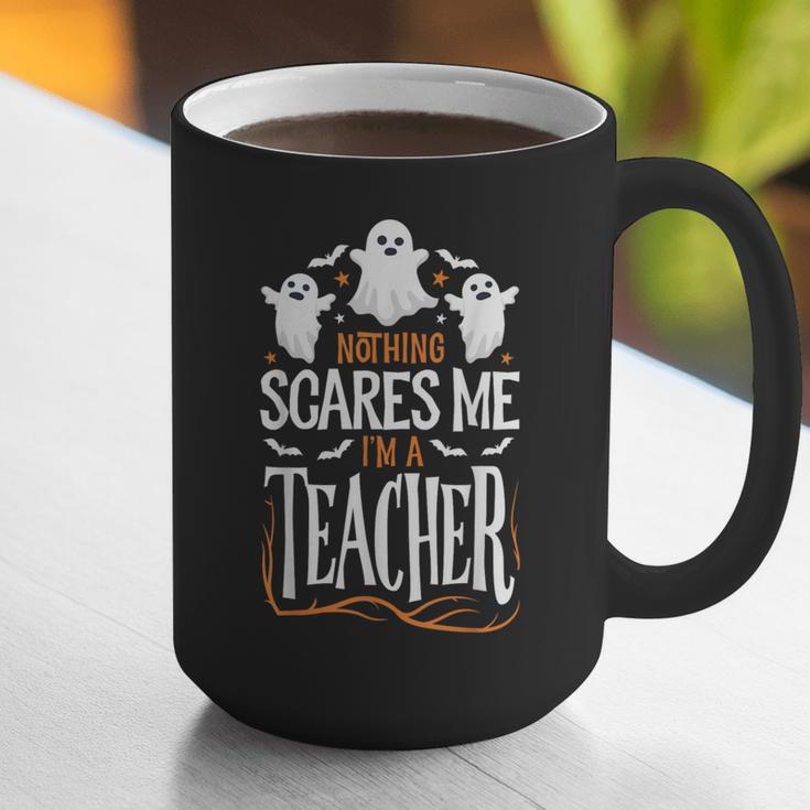Halloween Teacher Nothing Scares Me Women Men Teachers Graphic Print Coffee Mug, funny gift